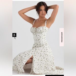 HOUSE OF CB GARDEN PRINT CARMEN DRESS